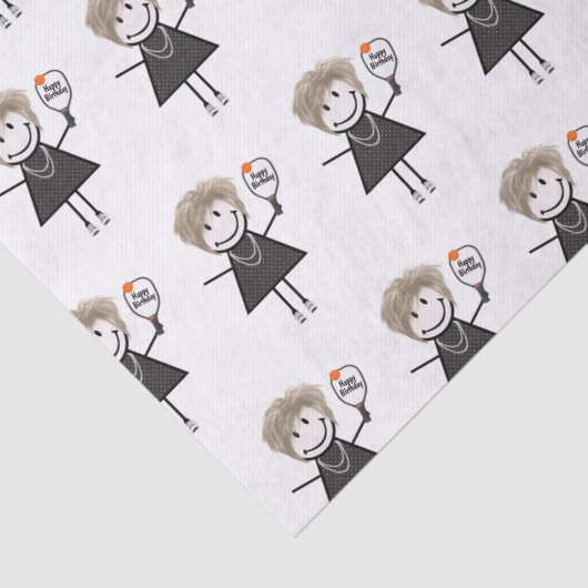 Papier Mousseline Chiffre à bascule fille (Détail)