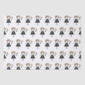 Papier Mousseline Chiffre à bascule fille (Recto)