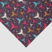 Papier Mousseline Chiffre motif d'oiseaux de Phoenix (Détail)