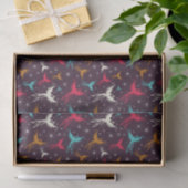 Papier Mousseline Chiffre motif d'oiseaux de Phoenix (Cadeau)