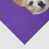 Papier Mousseline Chihuahua Chien mauve Arrière - plan Yellow Stars (Détail)