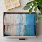 Papier Mousseline Chihuahua Chiot Blue Floral Beach Découpage (Cadeau)