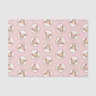 Papier Mousseline Chihuahua Smooth Coat Peinture Chien Art original