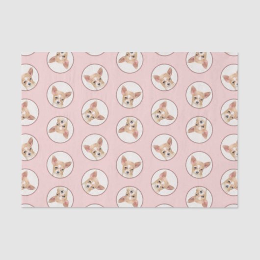Papier Mousseline Chihuahua Smooth Coat Peinture Chien Art original (Recto)