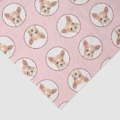 Papier Mousseline Chihuahua Smooth Coat Peinture Chien Art original (Détail)