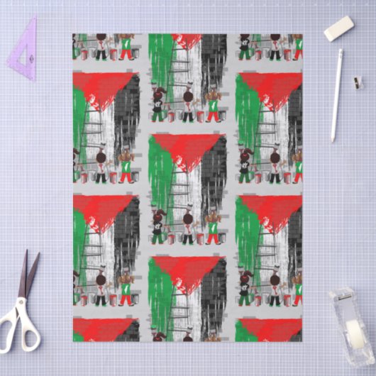 Papier Mousseline Children of Gaza Painting Palestine Flag (Artisanat)