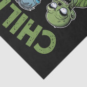 Papier Mousseline Chillin Avec Mes Zombies Halloween Garçons Enfants (Détail)