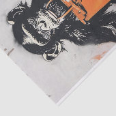 Papier Mousseline Chimp Business1 (Détail)