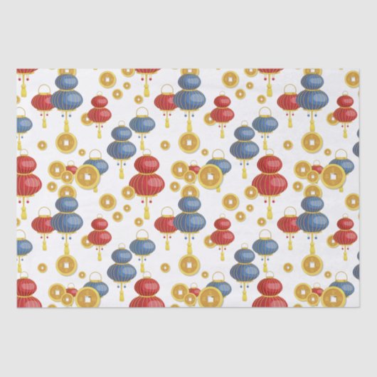 Papier Mousseline Chine Bonne année (Recto)