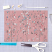 Papier Mousseline Chine rose Découpage chinois (Artisanat)