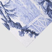 Papier Mousseline Chinois bleu et blanc (Détail)