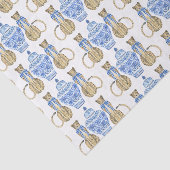 Papier Mousseline Chinoiserie Aquarelle Bow Cheetah (Détail)