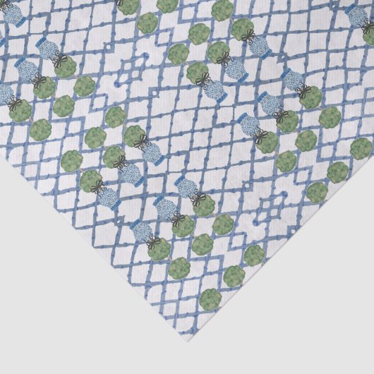 Papier Mousseline Chinoiserie Bamboo Topiary Topiary (Détail)