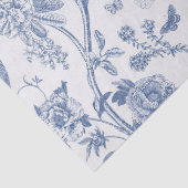 Papier Mousseline Chinoiserie classique bleue et blanche (Détail)