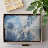 Papier Mousseline Chinoiserie Design en porcelaine bleue et blanche (Cadeau)