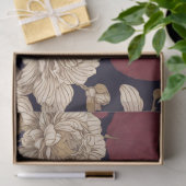 Papier Mousseline Chinoiserie Florals Découpage (Cadeau)