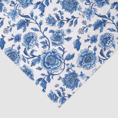 Papier Mousseline Chinoiserie française Floral (Détail)