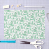 Papier Mousseline Chinoiserie Green Willow Decoupage Tissu Paper (Artisanat)