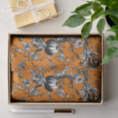 Papier Mousseline Chinoiserie Halloween Crow &Jack-O-Lantern Motif (Cadeau)