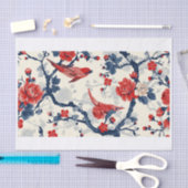 Papier Mousseline Chinoiserie Motif17 (Artisanat)