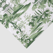 Papier Mousseline Chinoiserie Orient Peinture Paysage Découpage (Détail)