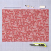 Papier Mousseline Chinoiserie Red Willow Reverse Decoupage (Artisanat)