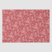 Papier Mousseline Chinoiserie Red Willow Reverse Decoupage (Recto)