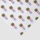 Papier Mousseline Chinoiserie Topiary Holiday (Détail)