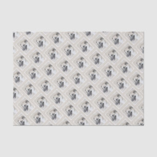 Papier Mousseline Chinook (oreilles d'hélicoptère) Peinture - Chien 
