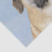 Papier Mousseline Chinook (Oreilles Laissées) Peinture - Art Chien o (Détail)