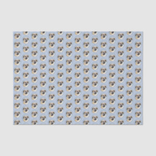 Papier Mousseline Chinook (Oreilles Laissées) Peinture - Art Chien o