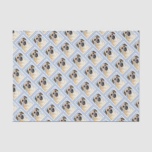 Papier Mousseline Chinook (Oreilles Laissées) Peinture - Art Chien o