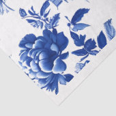 Papier Mousseline Chintz Chinoiserie Flow Blue Decoupage papier. (Détail)