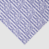 Papier Mousseline Chintz floral violet et blanc (Détail)