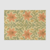 Papier Mousseline Chintz rustique branché William Morris motif (Recto)