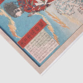 Papier Mousseline Chinzei Hachirō Tametomo et Oniyashi sur une plage (Détail)