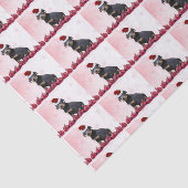 Papier Mousseline Chiot de Pinscher de dobermann de Noël (Détail)