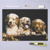 Papier Mousseline Chiots de Golden Retriever (Artisanat)