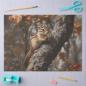 Papier Mousseline Chipmunk dans une décomposition d'arbre (Artisanat)