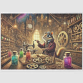Papier Mousseline Chipmunk Inventeur Steampunk Wonderland Découpage (Recto)