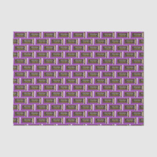Papier Mousseline Chocolat Barre de bonbons Cadeau
