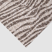 Papier Mousseline Chocolat Brown crème Blush Zebra Parties scintilla (Détail)
