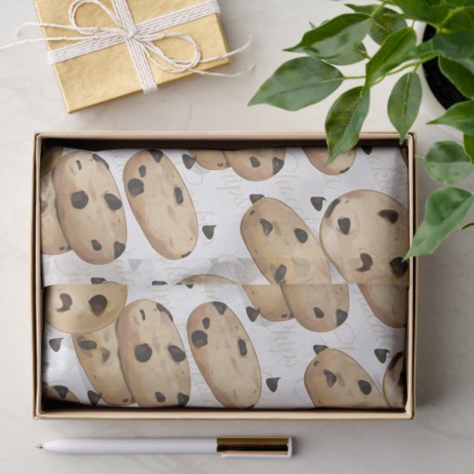 Papier Mousseline Chocolat Chip Cookies Baking Cadeau (Cadeau)