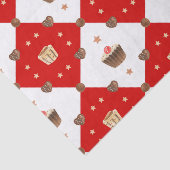 Papier Mousseline Chocolat doux Traitements Aquarelle de Noël modern (Détail)