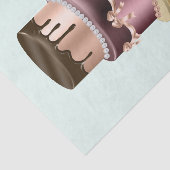 Papier Mousseline Chocolat Drives et Rose Gold Luxury Cake (Détail)