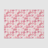 Papier Mousseline Chocolat et pâtisseries motif 2 (Recto)