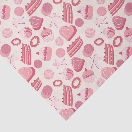 Papier Mousseline Chocolat et pâtisseries motif 2 (Détail)