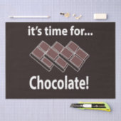 Papier Mousseline Chocolat Il est temps pour le chocolat (Artisanat)