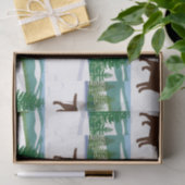 Papier Mousseline Chocolat Labrador Christmas Winter View (Cadeau)