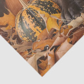 Papier Mousseline Chocolat Labrador Retriever Automne Découpage (Détail)